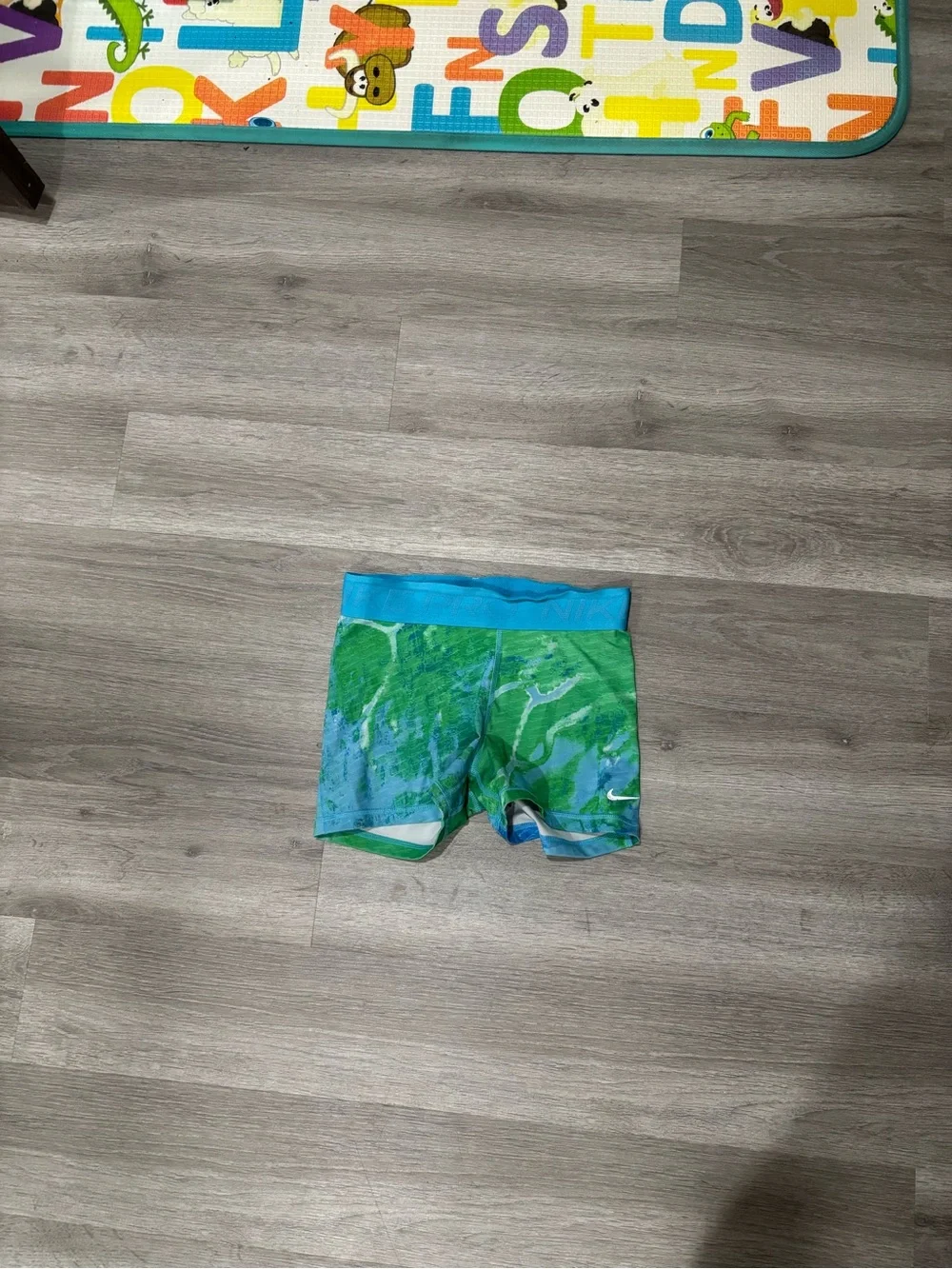 Nike Green and Blue Swim/Active Shorts